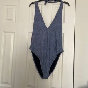 Aerie, size XL swimsuit, blue denim